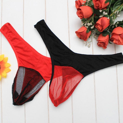 Men's Mesh Transparent Breathable Thong